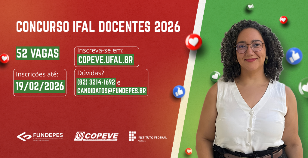 Concurso Público – Instituto Federal de Alagoas – Magistério EBTT – Edital n.03-2026